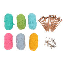 Smooth Bamboo Knitting Needles Sturdy And Durable Lightweight Kit For Easy Use, Splinter Free Comfortable To Touch Ideal For Diy Crafts Perfect For