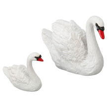 Decorazioni di coppia in resina a forma di cigno, eleganti oggetti decorativi per scrivania, regalo di nozze