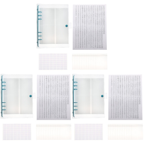 3Sets Organizer Boek Met Portabele Rhinestone Zakken 1