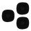 3Pcs Resting Pad Black Breathable Storage Shelf for Home Use 8