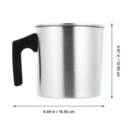 3Pcs Candle Pouring Pitcher Silver Alloy Wax Melting Cup for Kitchen 1