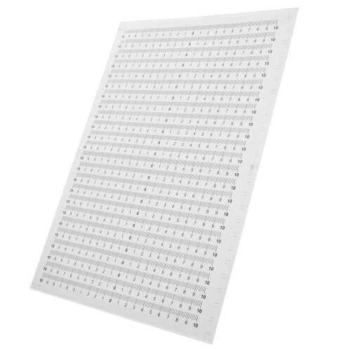 60Ud Medidora Autoadhesiva PVC Para Medidas