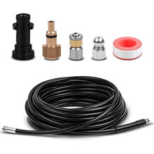 Sada prodlužovací hadice pro tlakový čistič, provedení s konektorem typu K a kompatibilní s řadou Kärcher K pro bezkonkurenční flexibilitu