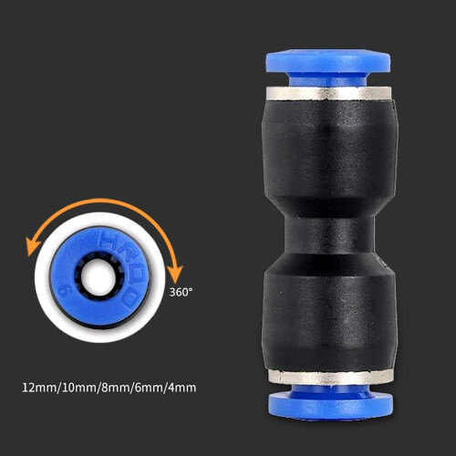 Pneumatisk forbindelse, luftfitting, høj kvalitet PBT-plast elliptisk ringdesign til industrielle anvendelser 2