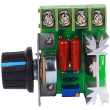 SCR konstant spenningsmotorhastighetskontroller, 110V~220V AC-inngang, 2000W utgang, 25A strøm, toveis tyristor for jevn drift, justerbar