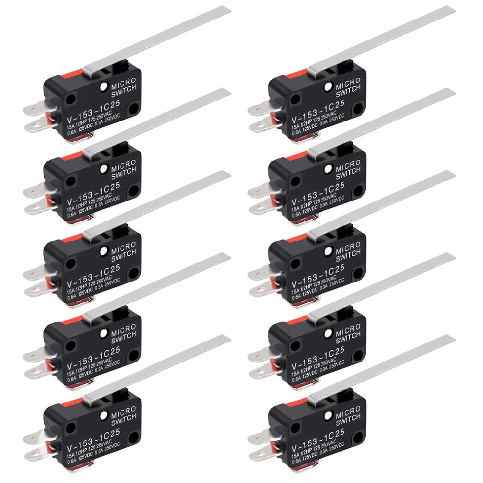 High Sensitivity Micro Switch With Long Hinge Lever, Compact Size, And Durable Construction, Offering Reliable Performance Across Various 9433291641750