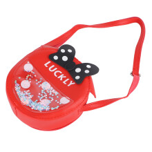 Sac à main en PU pour fille avec nœud papillon, rouge, taille unique