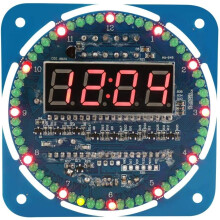 Elektronischer Digitaluhr-Bausatz zur Temperaturmessung, Schweißübungen mit Lichtsteuerung und detaillierter Anleitung für DIY-Elektronikprojekte,