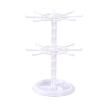 Zweistufiger Spinner-Ausstellungsständer für Schmuck,-Weiß