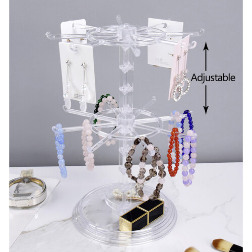 Trinkets Pendants Display Storage Rack Countertop-Clear 1