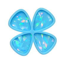 Holographic Guitar Pick Mold for Resin Casting Silicone-Blue