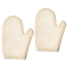 6Stk Komfortable Beige Badehandschuhe Zum Peeling Und Massieren