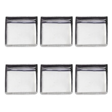 120Stk Leere Lidschatten Pfannen Aus Metall Silber Für Make-Up DIY