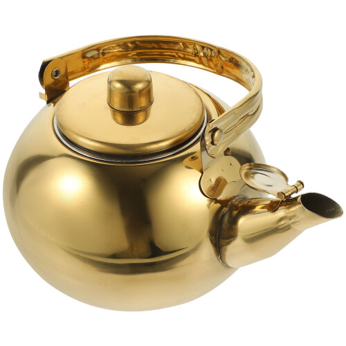 3Stk Robust Teekessel Gold Für Gas Herd