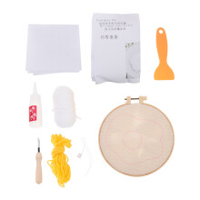 5Sets Mehrfarbiges Punch Needle Kit Für Untersetzer Selbstgemacht