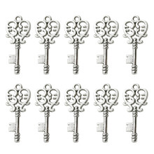 20Stk Schmuck Schlüsselanhänger Silberlegierung Für DIY Und