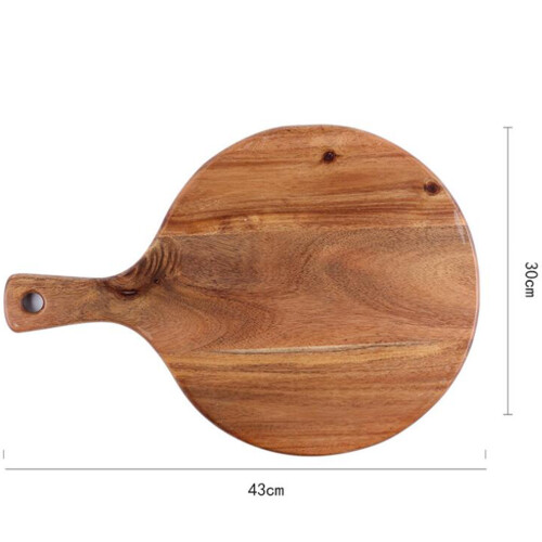 3Stk Holz Pizza Bambusplatte Für Und Snacks 2