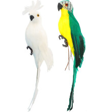 4Stk Lebensechte Papagei Ornamente Vogelmodelle Für Draußen