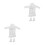 2Sets Mini Bademantel Outfit Für Puppen Weiß Feines Stoffset 7