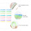 24Pares Silicone Eyelash Perm Pads Coloridos Para De 10