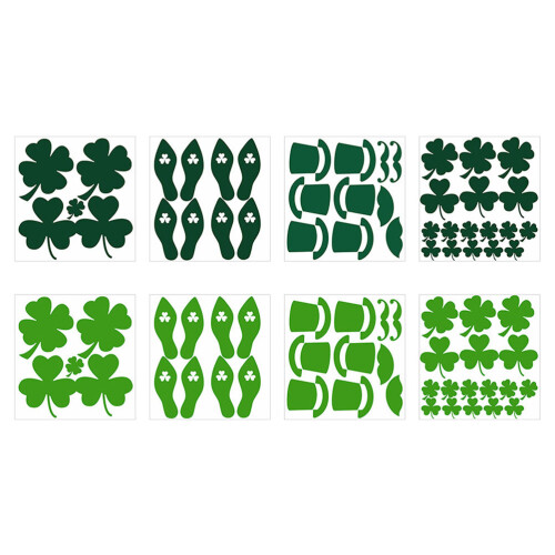 2Conjuntos Adesivos Festivos St. Patrick's Day Para Parede 1