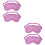 4Ud Mascarilla De Ojos De Morada Con Correa Ajustable Para 6