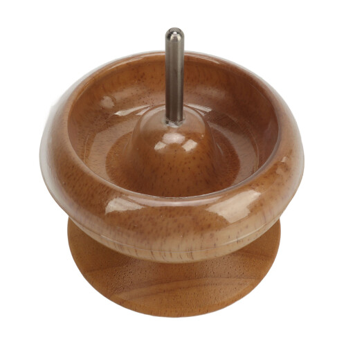 Seed Beads Stringing Tool Bead Spinner, Curved Big Eye Needle Time-saving Spinner Wooden Construction Multi-strand Necklace Making Efficient Bead 1