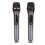 Microfono wireless a 2 pezzi, portatile dinamico per KTV palco con display LED grigio 14