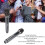 Microfono wireless a 2 pezzi, portatile dinamico per KTV palco con display LED grigio 4