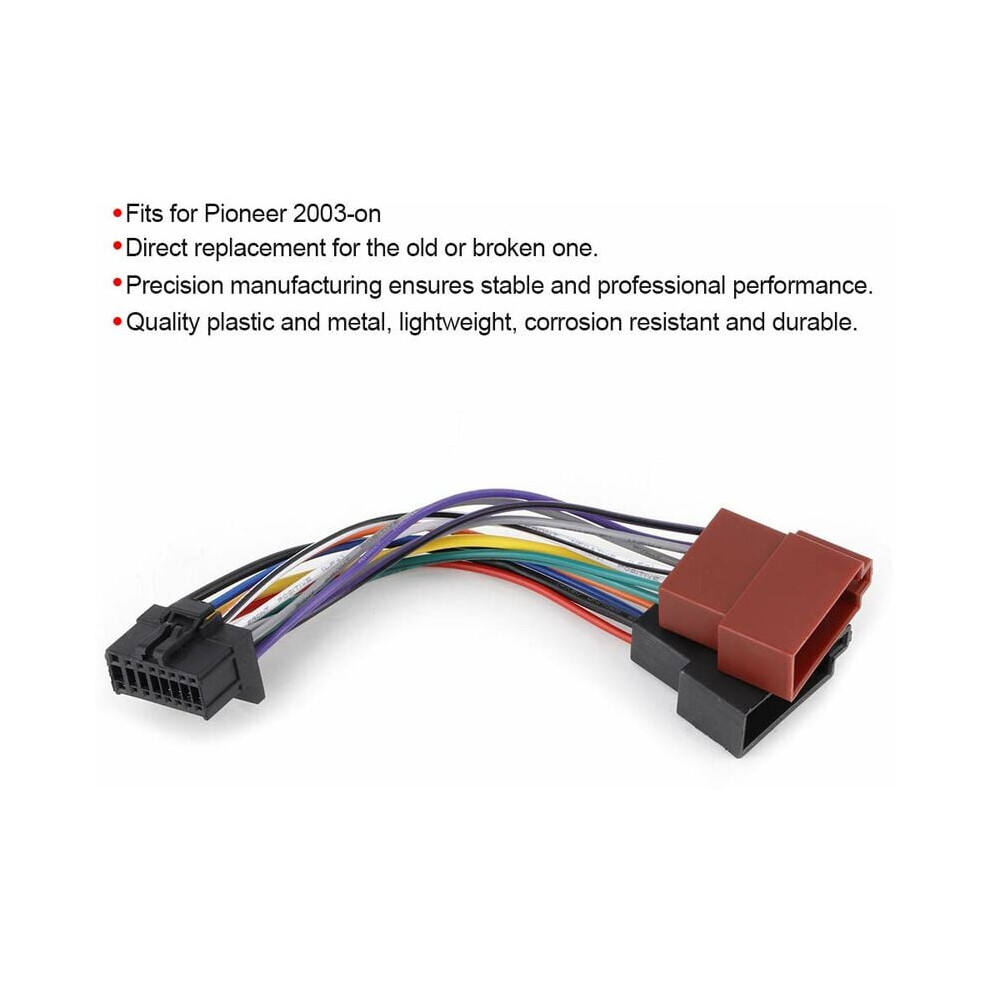 Iso Wiring Harness For Aftermarket Stereos Compatibility, Stereo Radio Adapter Ensuring Plug And Play Easy Installation 9169997096920