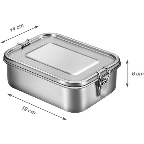 Κουτί Bento από ανοξείδωτο ατσάλι, ανθεκτικό στις ρωγμές, οικολογικό δοχείο 1