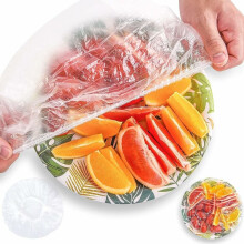 Reusable Elastic Food Wrap For Kitchen, Elastic Food Storage Covers With Safe Transparent Pe Material Ensure Freshness, Adjustable Stretchable Covers