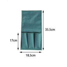 Asiento para jardinería con bolsa lateral, plegable, bolsillo para herramientas de jardinería, taburete 2 en 1, bolsa de tela