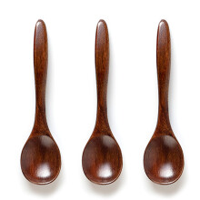 La artesanía se une a la sostenibilidad, juego de tres cucharas de madera con superficie ultrasuave pulida a mano y material ecológico, no tóxico y