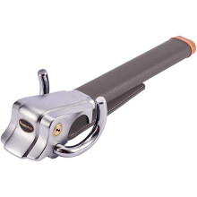 Bloqueo de volante plegable para coche, diseño de bloqueo tridireccional, dispositivos antirrobo con 2 llaves, cerradura de seguridad ajustable para