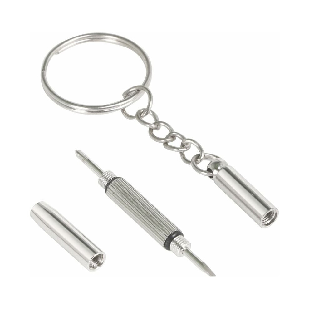 Multi-Purpose Tool, Stainless Steel Mini Precision Screwdriver For Keychain Composition, Portable And Easy To Carry Eyeglass Repair Kit 9405630915235