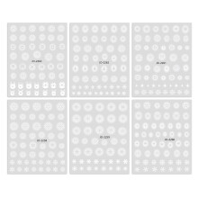 Adesivos de unhas natalinos elegantes, com estampas de flocos de neve autoadesivas para mulheres e meninas, acessórios para festas de nail art,