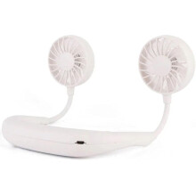 Portable Neck Air Conditioner, Rechargeable USB Fan with Colorful LED lights, High Flexibility Wearable Fan for Office, Travel, Fitness with Super
