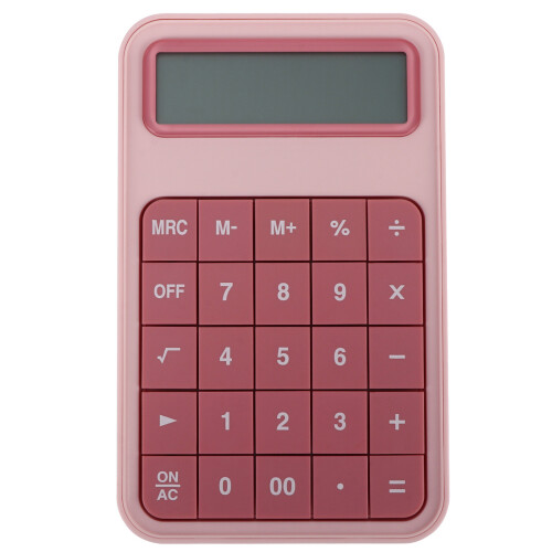 1Ud Calculadora Estándar Para Trabajo Con Material ABS Rosa