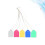 10Sets Waterdichte Tuinlabels Met Plastic Hangtags in Diverse Kleuren 8