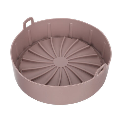 2Ud Olla Multifunción Silicona Para Freidora Aire Resistente Café