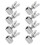 8Ud Clips De Tornillo Para Cable Acero Inoxidable Plata 4