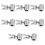 8Ud Clips De Tornillo Para Cable Acero Inoxidable Plata 6