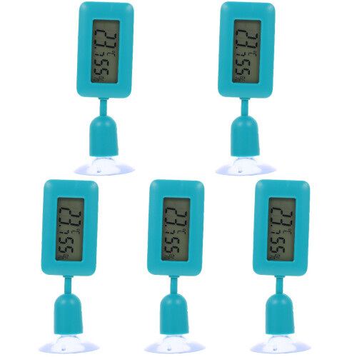 5Pièces Thermomètres Digitaux Reptiles Vert Compact Usage 1