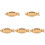 5Pièces Plateaux De Poisson Rose Gold Lavage Facile 2