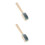 2Pièces Brosse En Bois Pour Entretien Chaussures 7