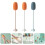 6Ud Limpieza Esponja Mango Largo Uso Cocina Colores Variados 10