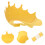 2Ud Gorro Cabello Bebé Amarillo Protección Y Ajustable 8