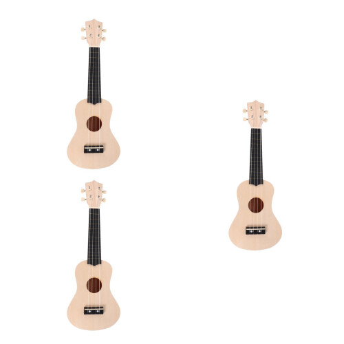 3Jgo Kit Manualidades Ukulele Infantil Madera Para Pintar 2