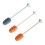 6Ud Limpieza Esponja Mango Largo Uso Cocina Colores Variados 11